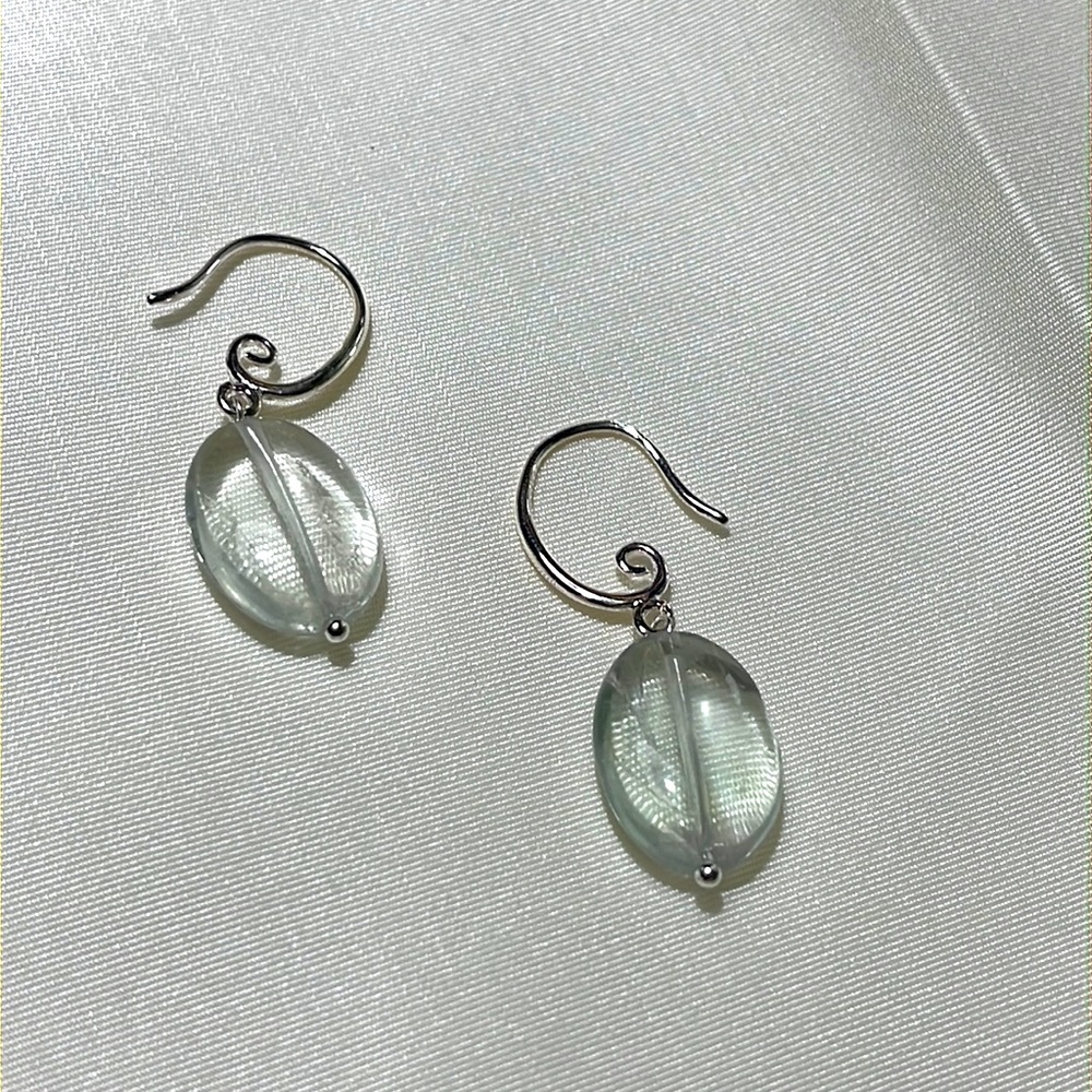 Green quartz earrings